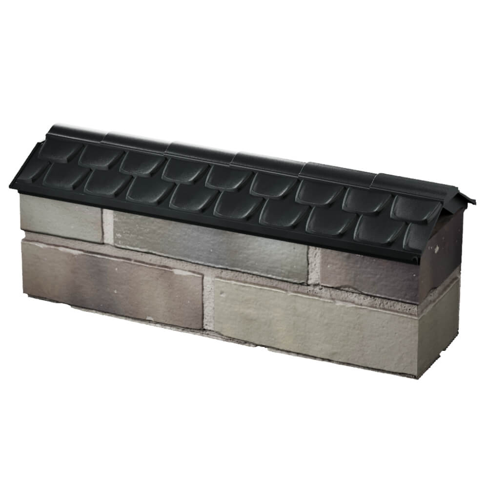 Парапет Zking Эльбрус Черный с посадкой на 0.5 кирпича (130мм) в Рязани фото