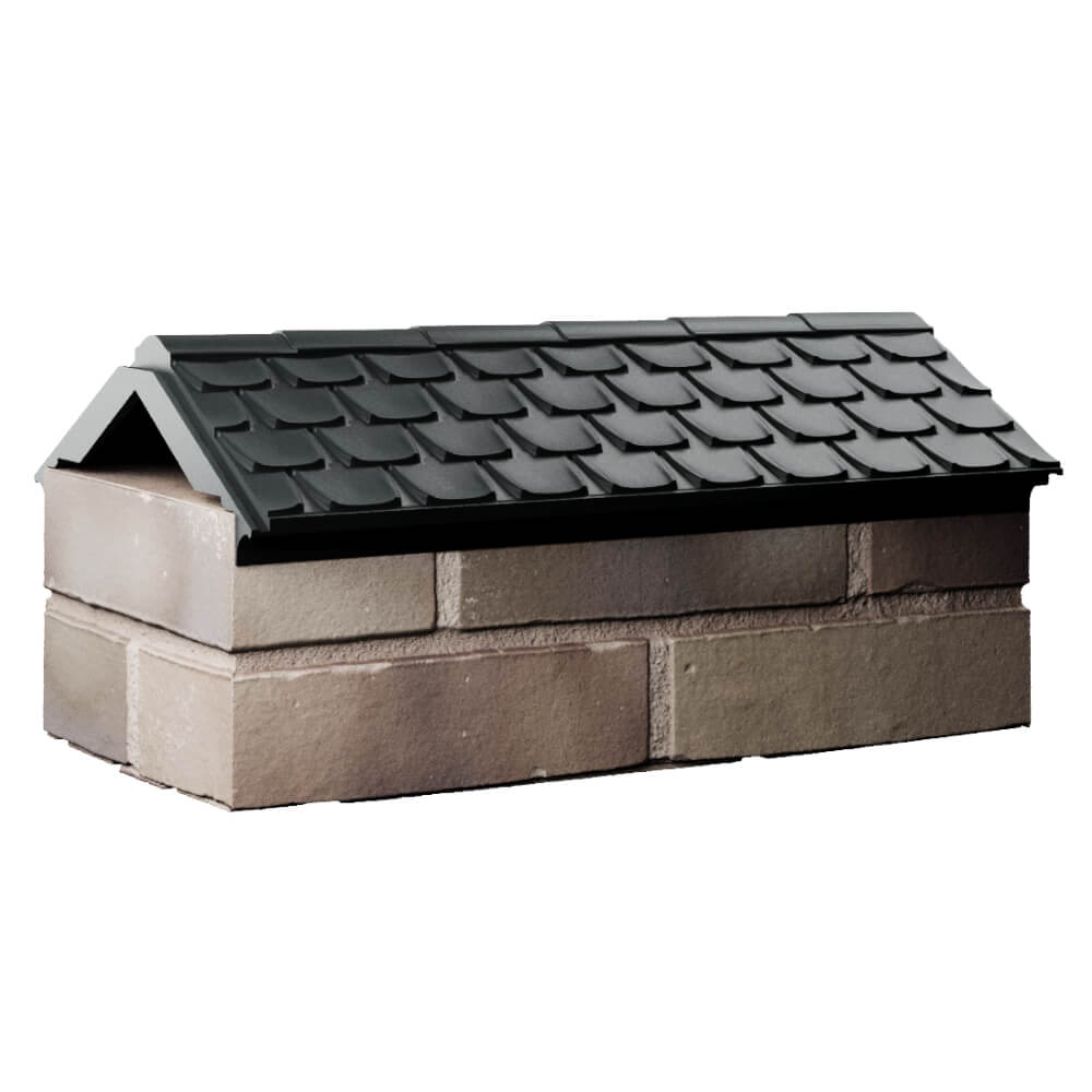 Парапет Zking Эльбрус Черный с посадкой на 1 кирпич (255мм) Рязань фото