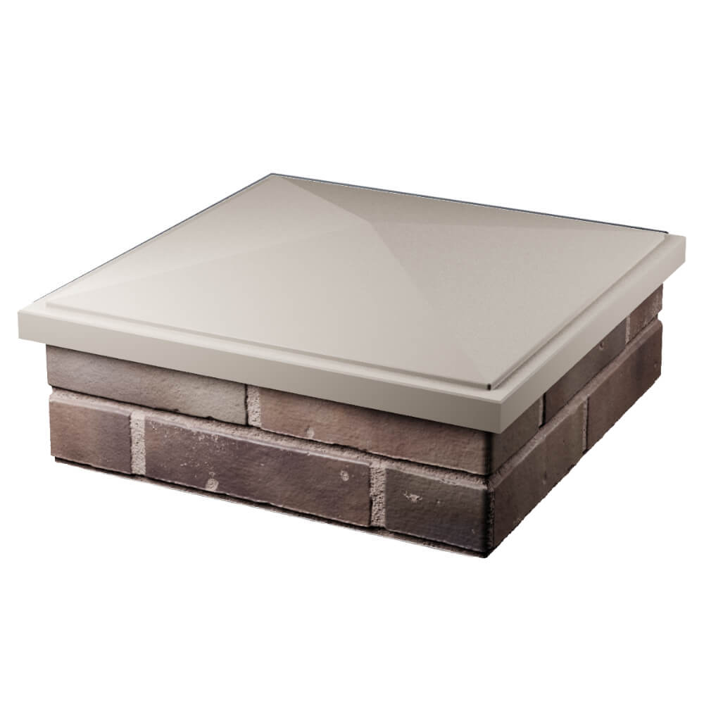 Колпак Zking БонаМоно Бежевый на столб 2х2 кирпича (515х515, 530х530мм) в Рязани фото