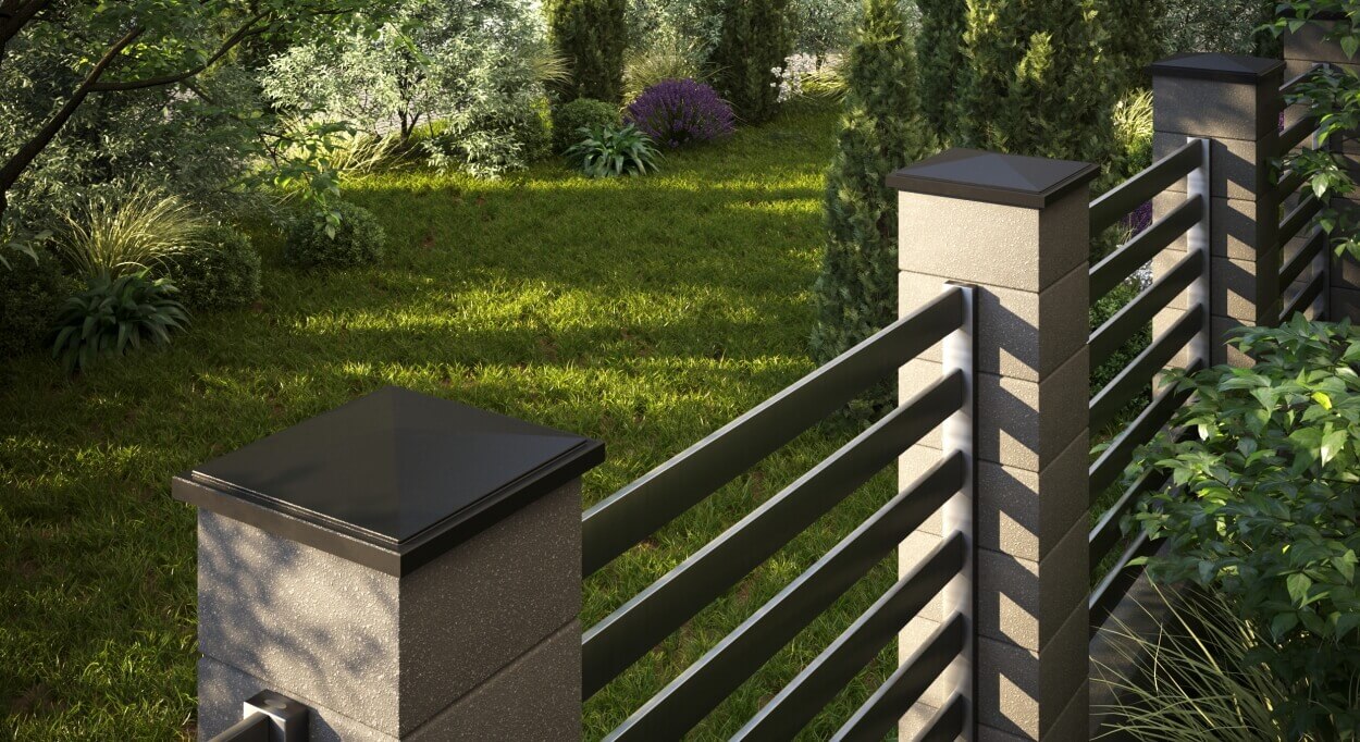 Колпак Zking БонаМоно Коричневый на столб 1.5х1.5 кирпича (385х385, 400х400мм) в Рязани фото