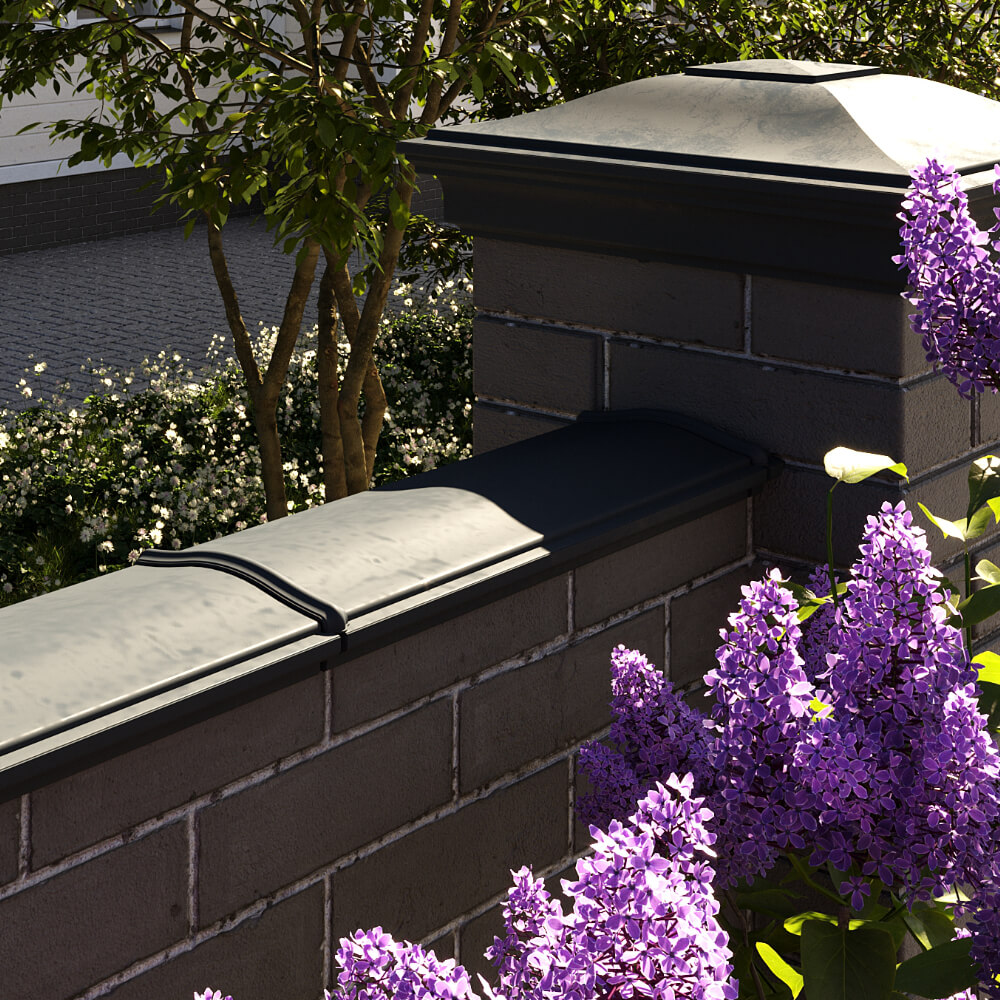 Парапет Zking Монблан Черный посадка на 0.5 кирпича (130мм) в Рязани фото