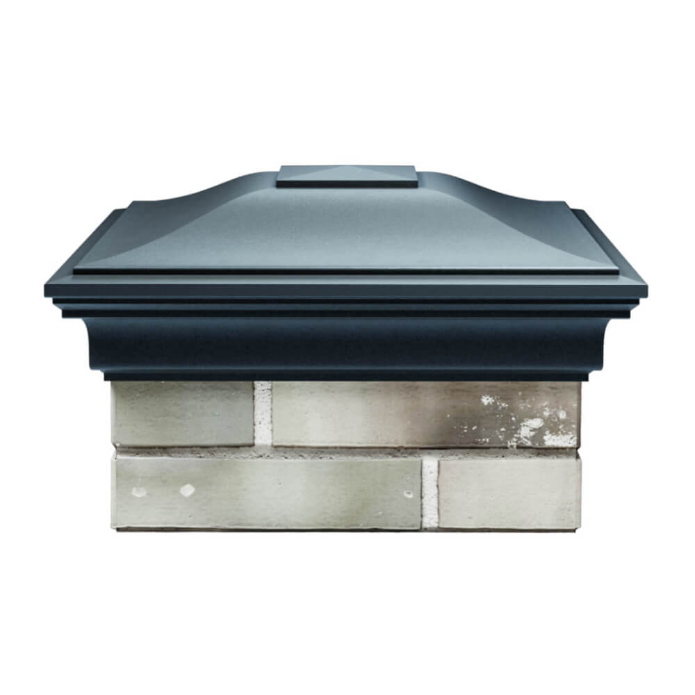 Колпак Zking Монблан Серый на столб 1.5х1.5 еврокирпича 0.7НФ (355х355мм) Рязань фото