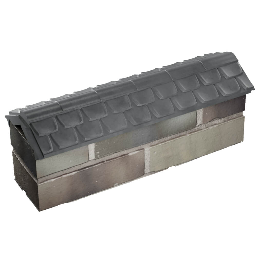 Парапет Zking Эльбрус Серый с посадкой на 0.5 кирпича (130мм) в Рязани фото