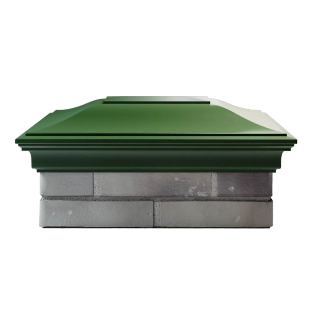 Колпак Zking Монблан Зеленый на столб 2х1.5 кирпича (515х385мм) в Рязани фото