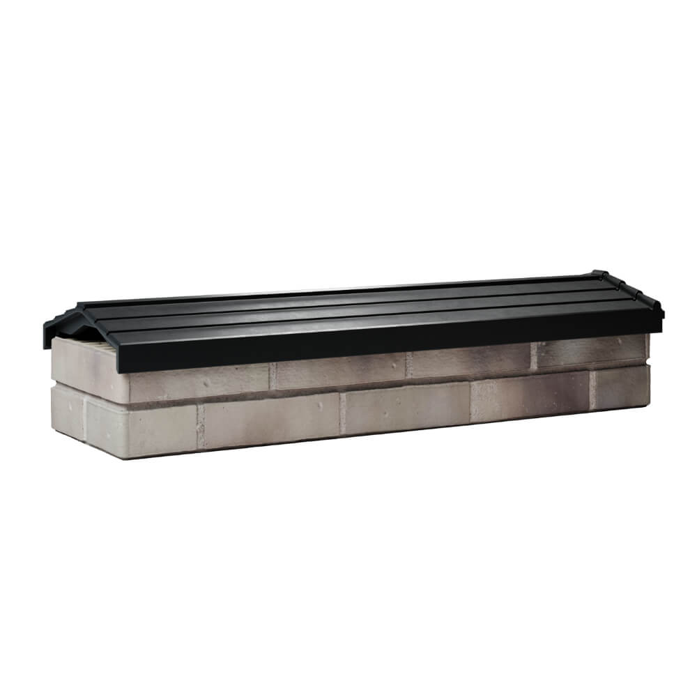 Парапет Zking Бона ХайТек Черный посадка на 0.5 кирпича (130мм) Рязань фото