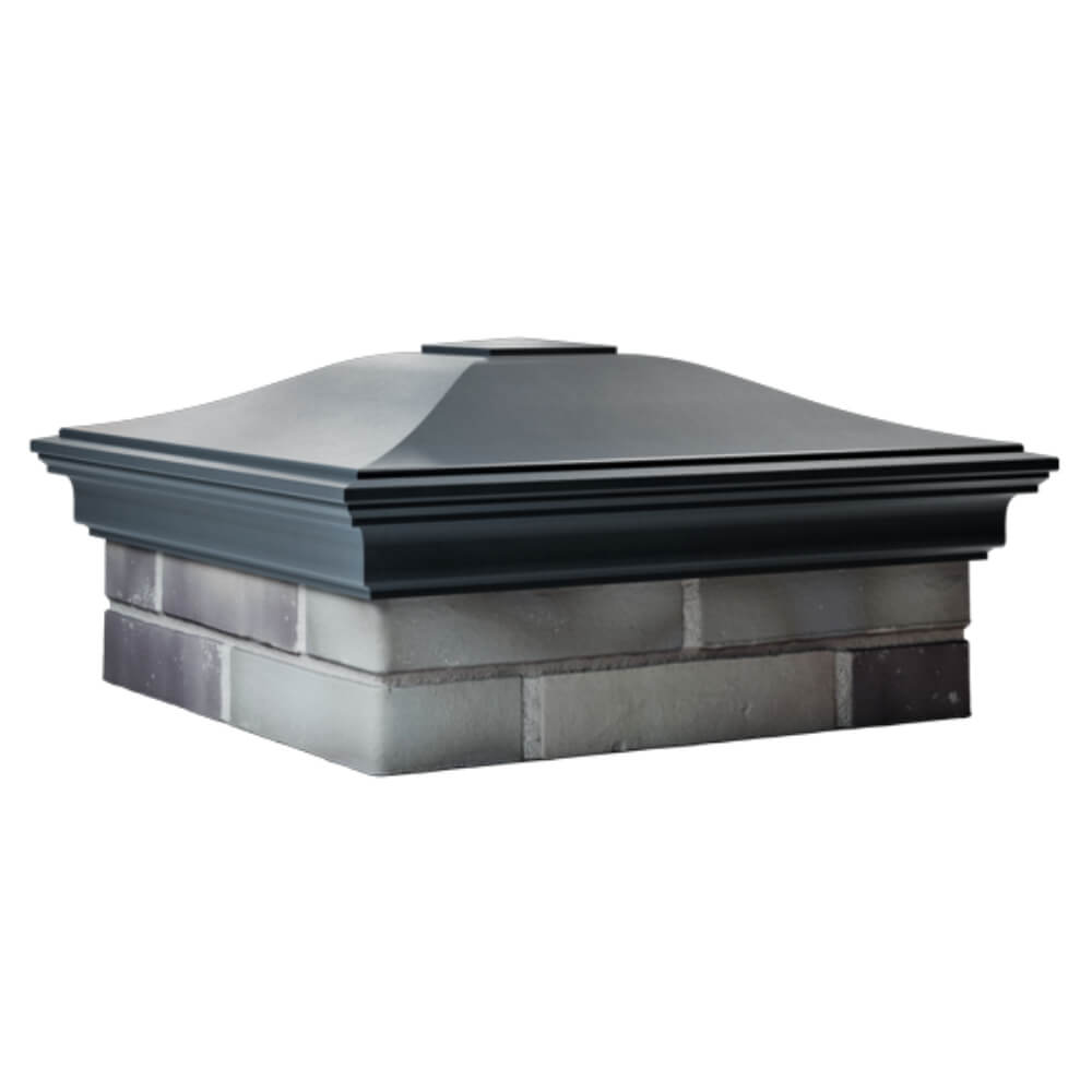 Колпак Zking Монблан Серый на столб 2х2 кирпича (515х515мм) в Рязани фото