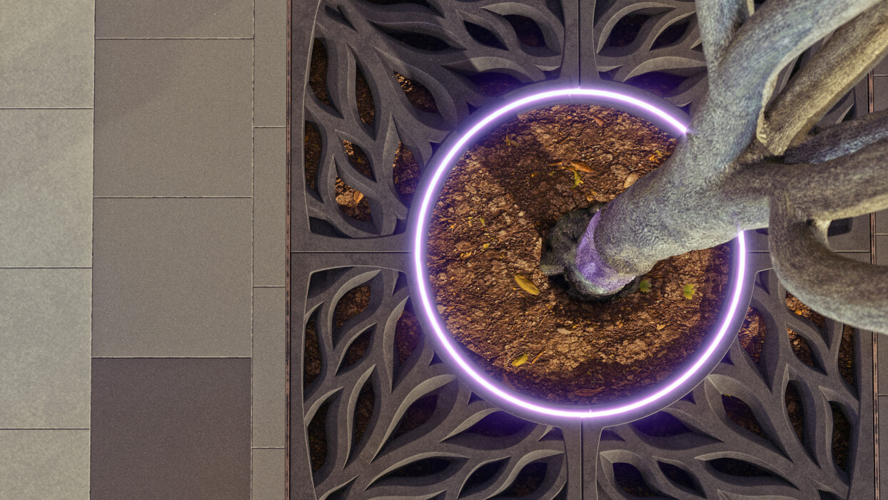 Приствольная решетка для дерева ZKING CRUST 1.2х1.2м Черная в Рязани фото