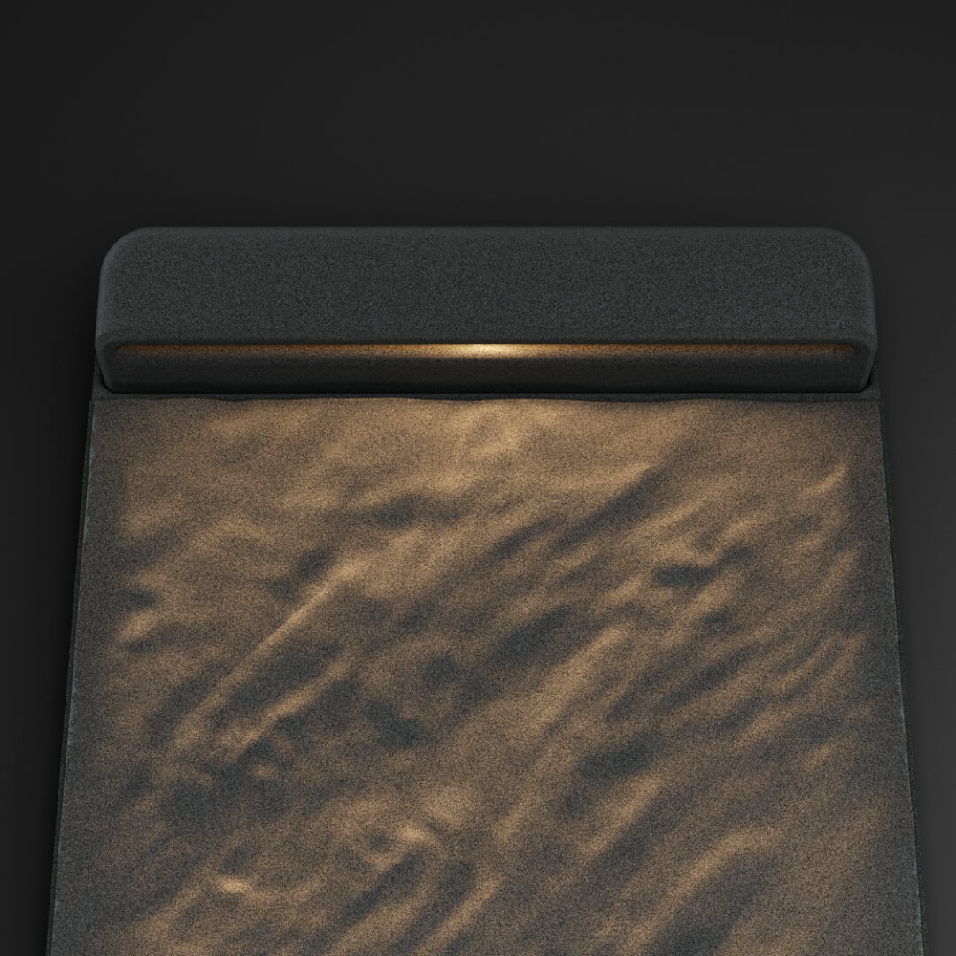 LED Светильник для шаговой плиты STONE Графитовый Серый 330х75х98мм в Рязани фото