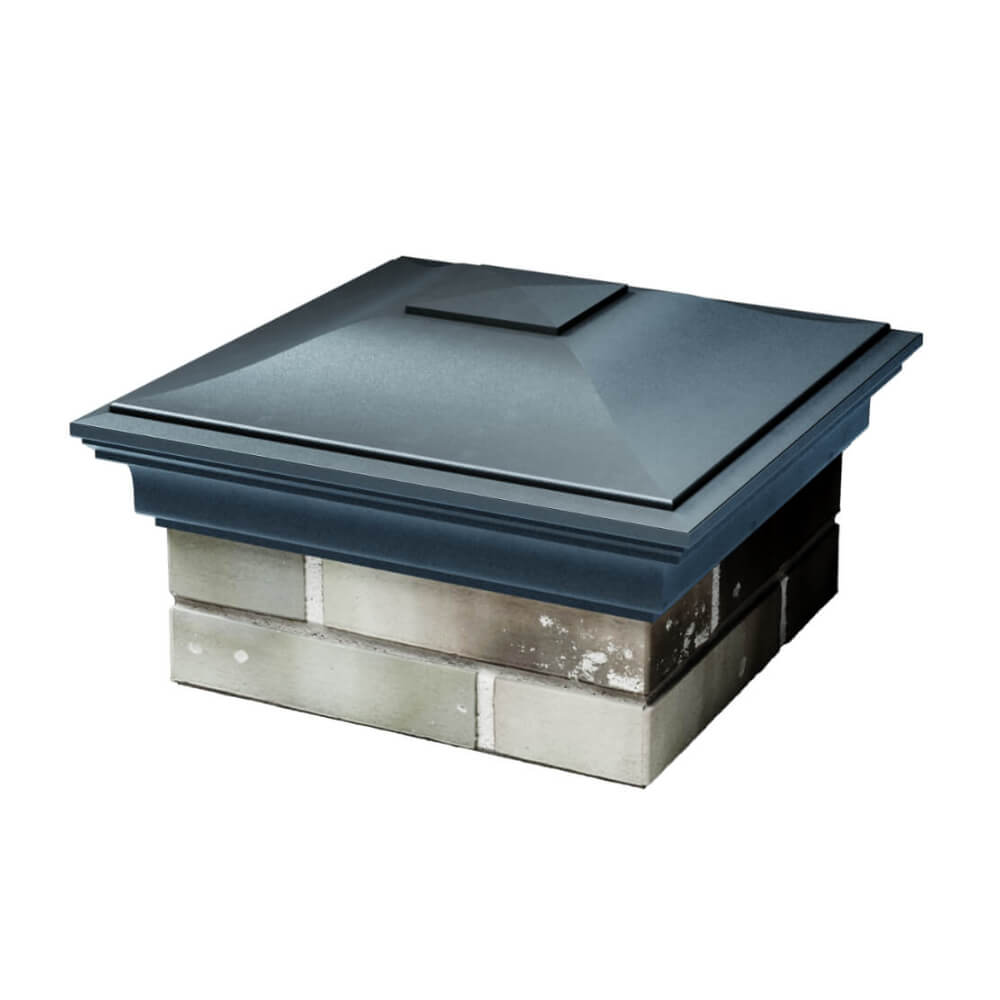 Колпак Zking Монблан Серый на столб 1.5х1.5 еврокирпича 0.7НФ (355х355мм) в Рязани фото