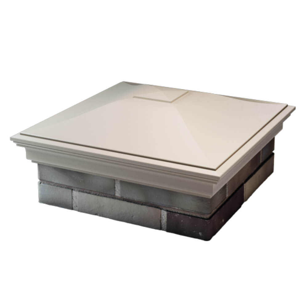 Колпак Zking Монблан Бежевый на столб 2х2 кирпича (515х515мм) в Рязани фото