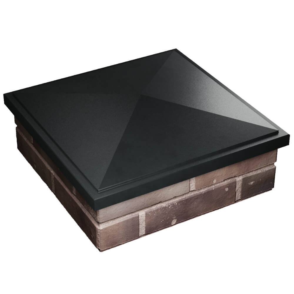 Колпак Zking БонаМоно Черный на столб 2х2 кирпича (515х515, 530х530мм) в Рязани фото