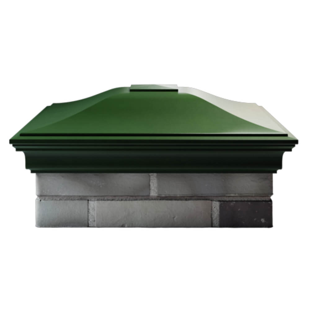 Колпак Zking Монблан Зеленый на столб 2х2 кирпича (515х515мм) в Рязани фото