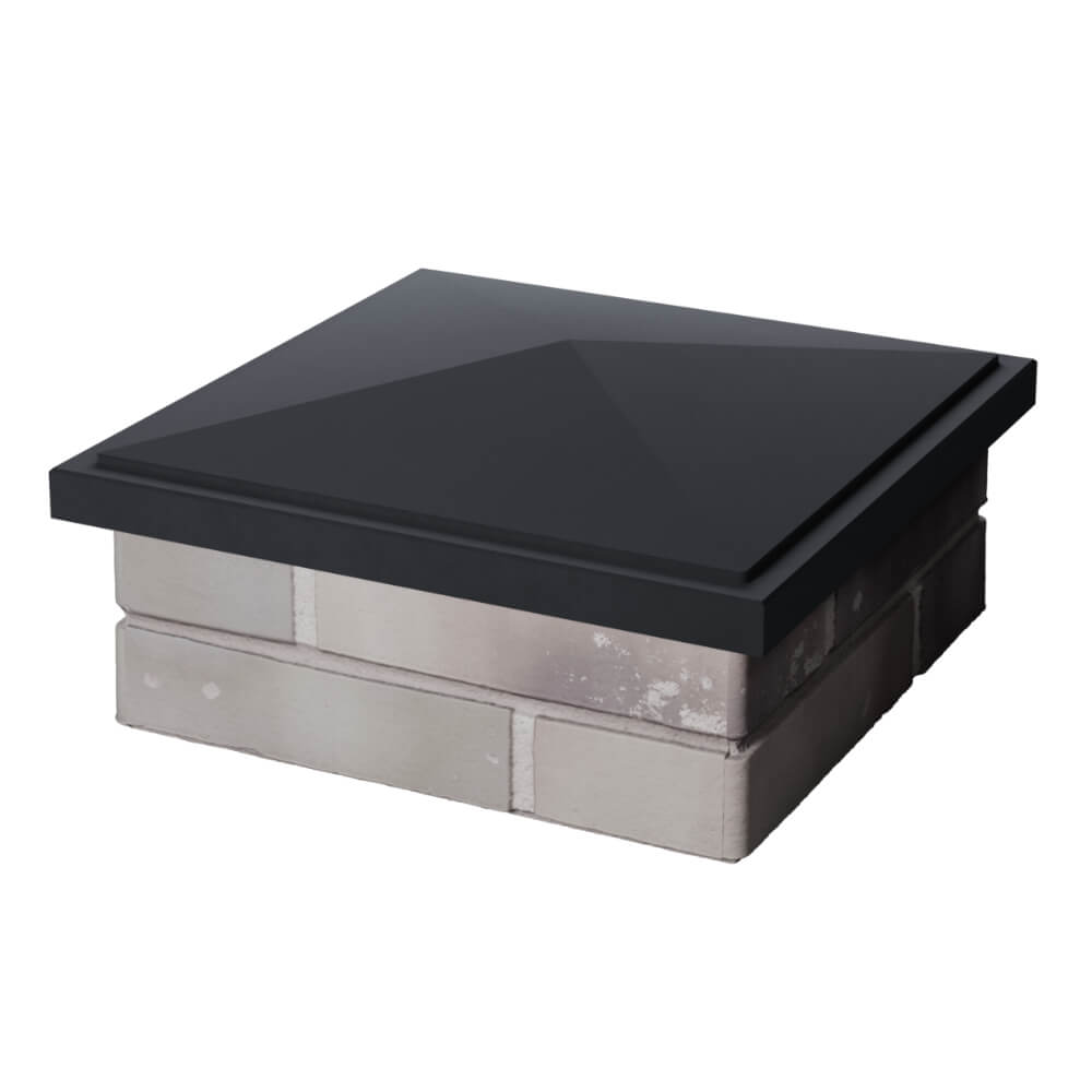 Колпак Zking БонаМоно Серый на столб 1.5х1.5 кирпича (385х385, 400х400мм) в Рязани фото