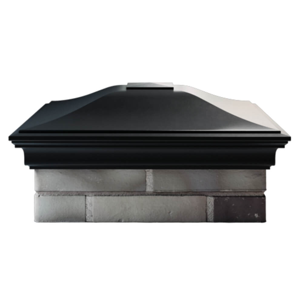 Колпак Zking Монблан Черный на столб 2х2 кирпича (515х515мм) в Рязани фото