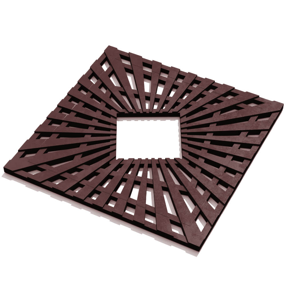 Приствольная решетка для дерева ZKING ATMOSPHERE 1.2х1.2м Коричневая в Рязани фото