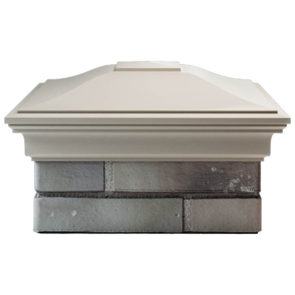 Колпак Zking Монблан Бежевый на столб 1.5х1.5 кирпича (385х385мм) Рязань фото