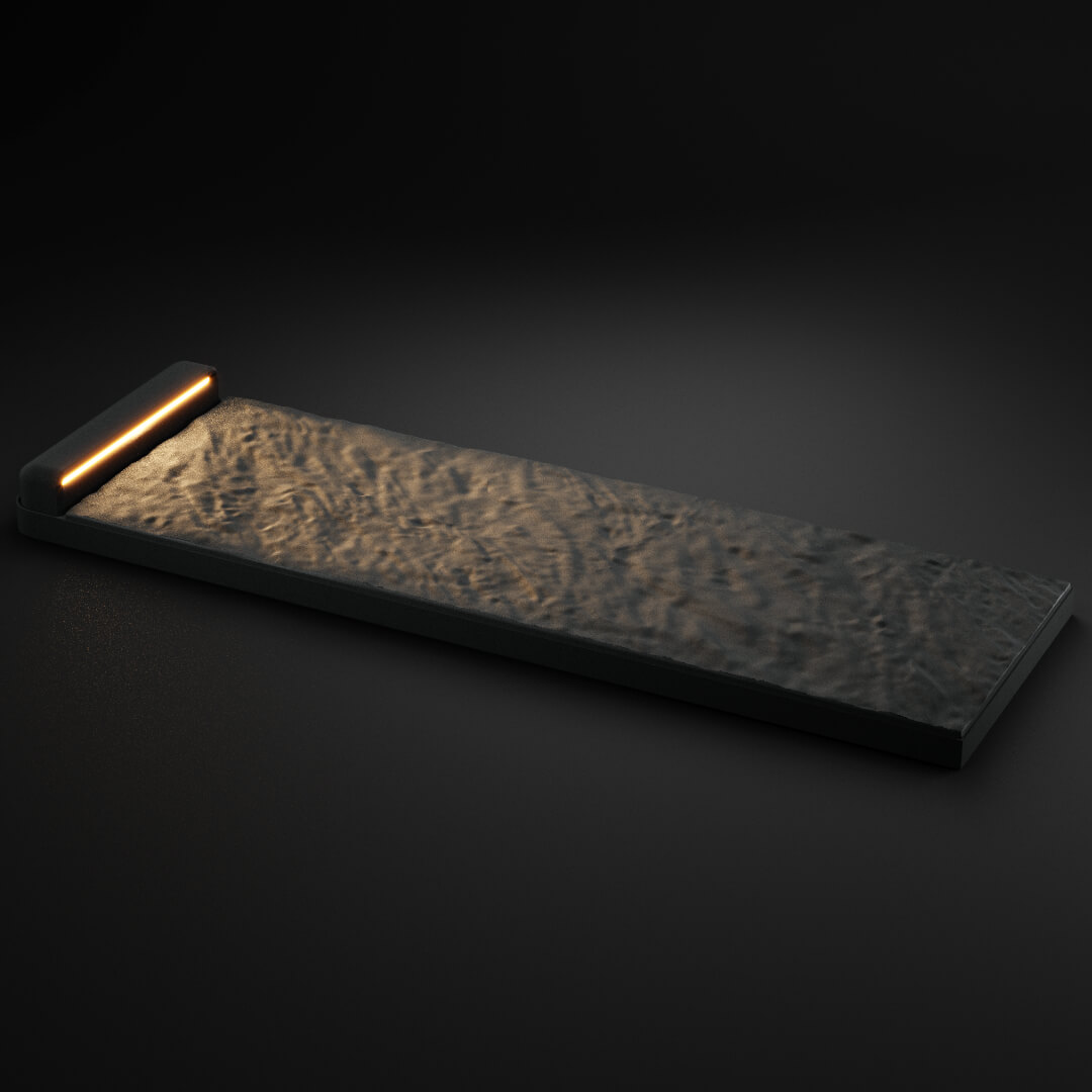 LED Светильник для шаговой плиты STONE Графитовый Серый 330х75х98мм в Рязани фото