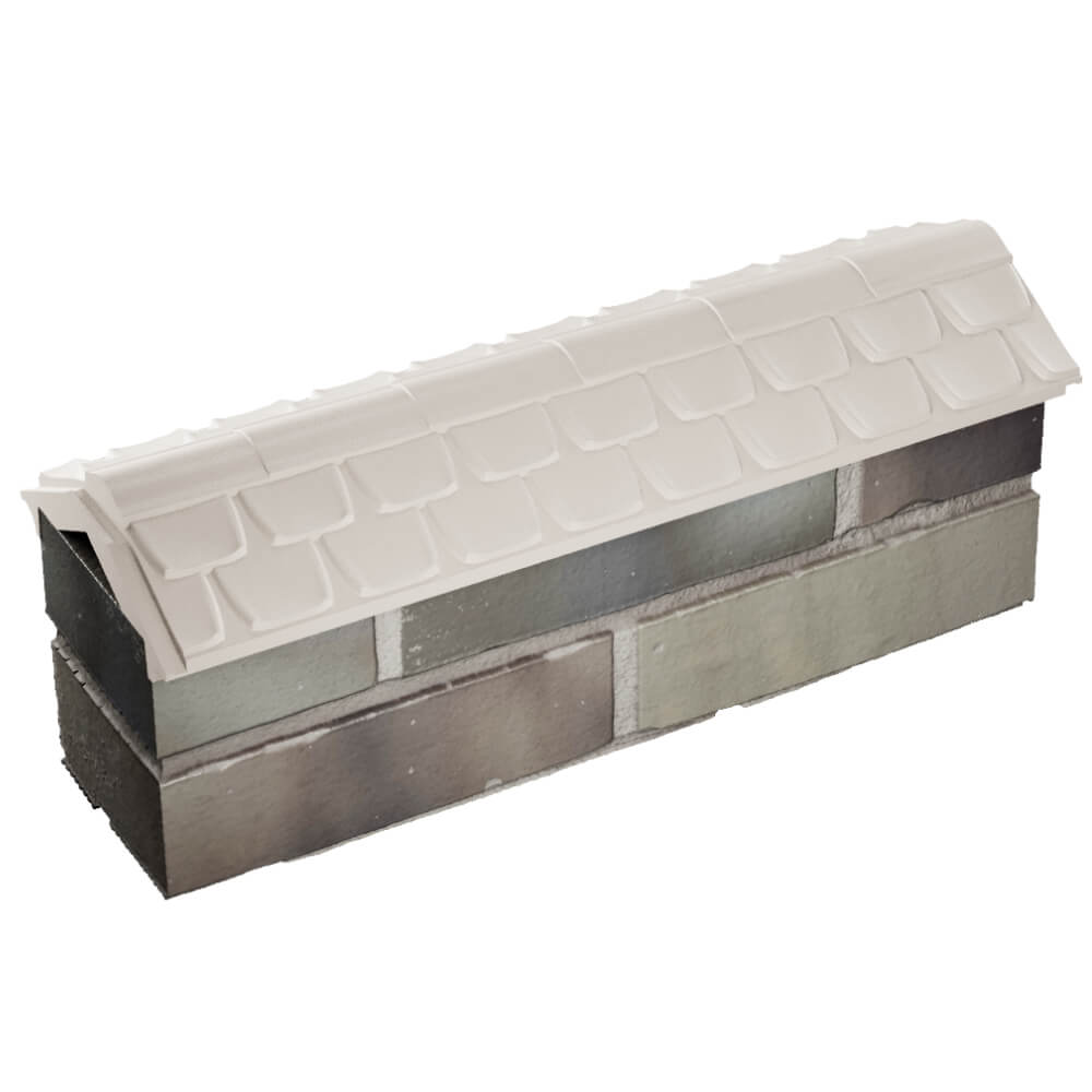 Парапет Zking Эльбрус Бежевый с посадкой на 0.5 кирпича (130мм) в Рязани фото