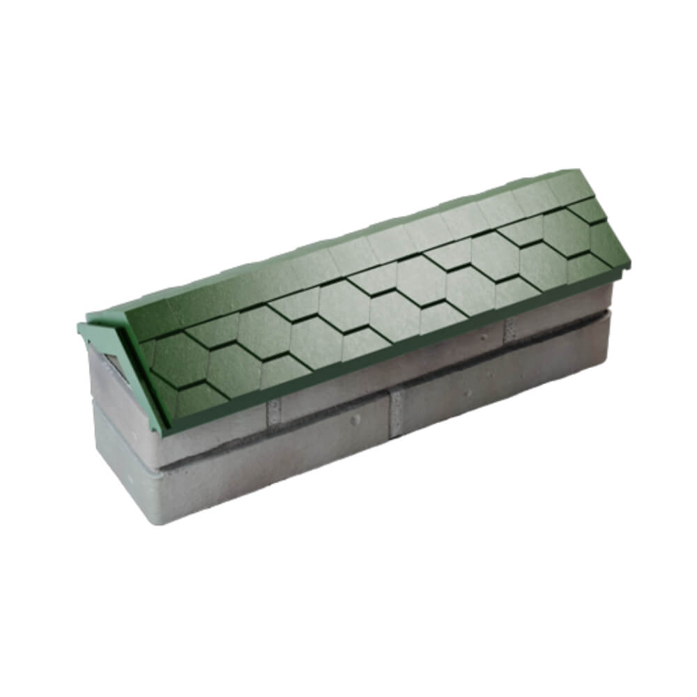 Парапет Zking Эверест Зеленый с посадкой на 0.5 кирпича (130мм) в Рязани фото