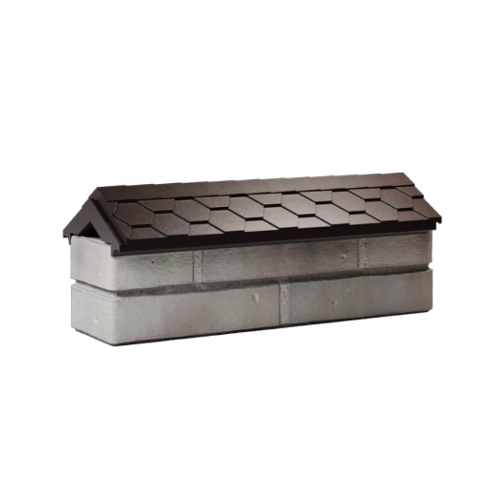 Парапет Zking Эверест Коричневый с посадкой на 0.5 кирпича (130мм) Рязань фото