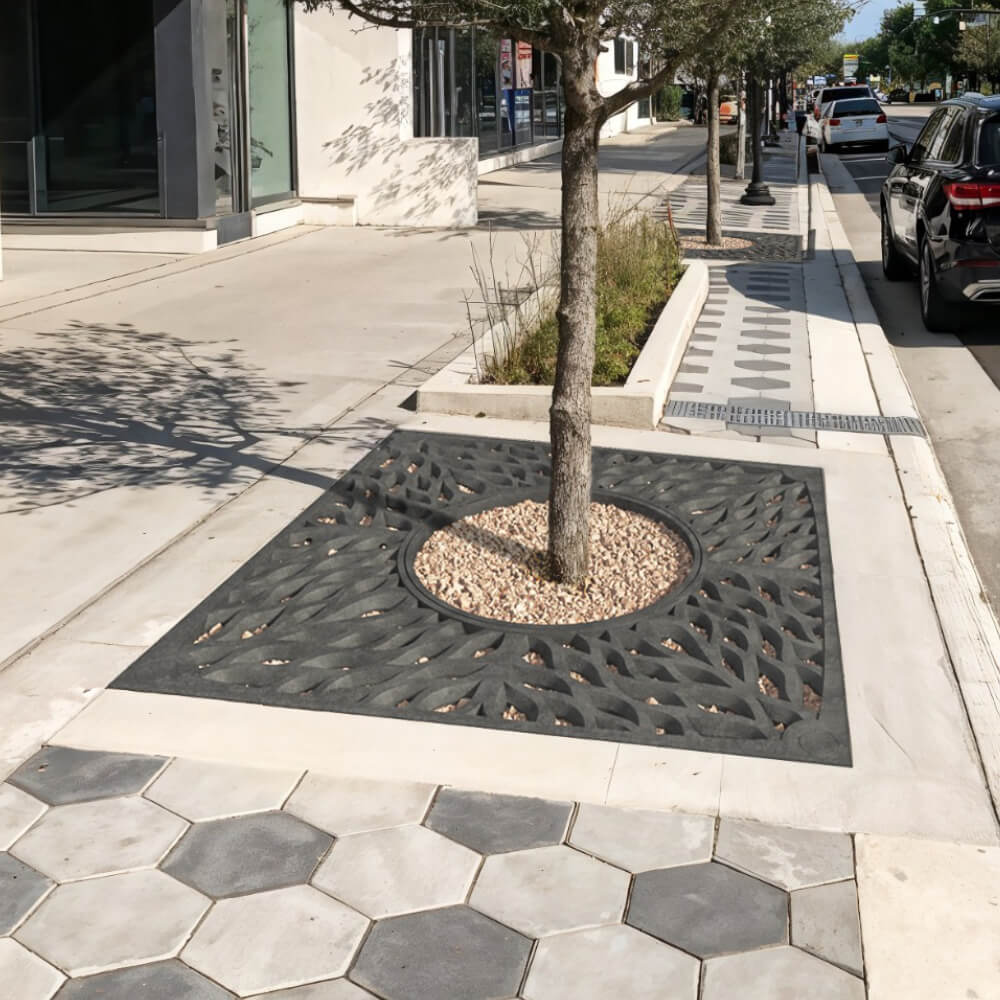 Приствольная решетка для дерева ZKING CRUST 2х2м Черная в Рязани фото