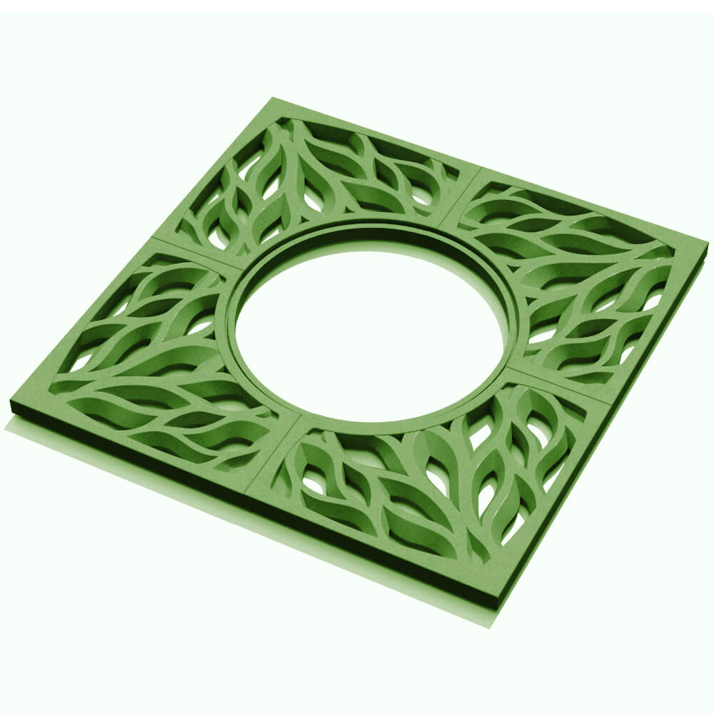 Приствольная решетка для дерева ZKING CRUST 1.2х1.2м Зеленая в Рязани фото