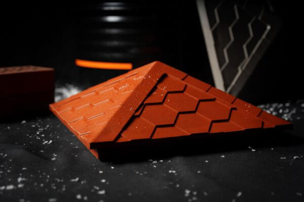 Колпак Zking Эверест Красный на столб 1.5х1.5 кирпича (390х390мм) в Рязани фото