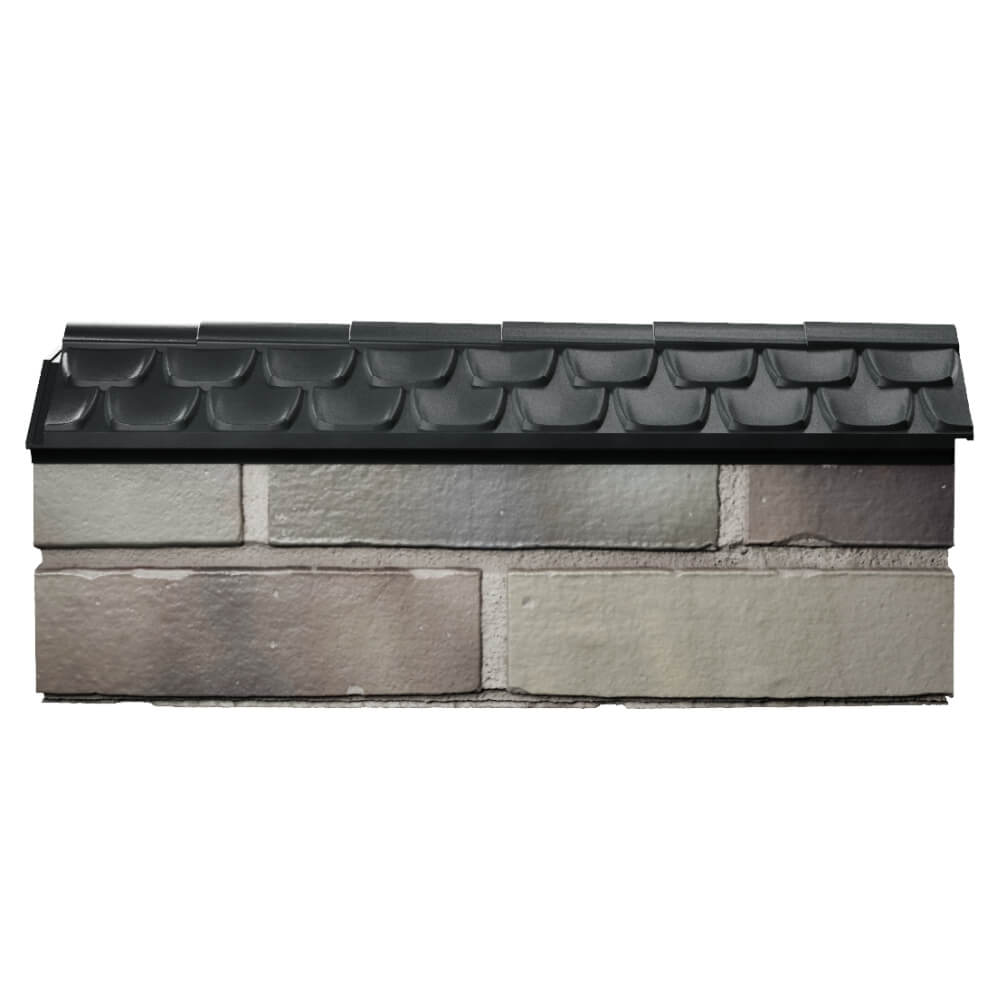 Парапет Zking Эльбрус Черный с посадкой на 0.5 кирпича (130мм) в Рязани фото