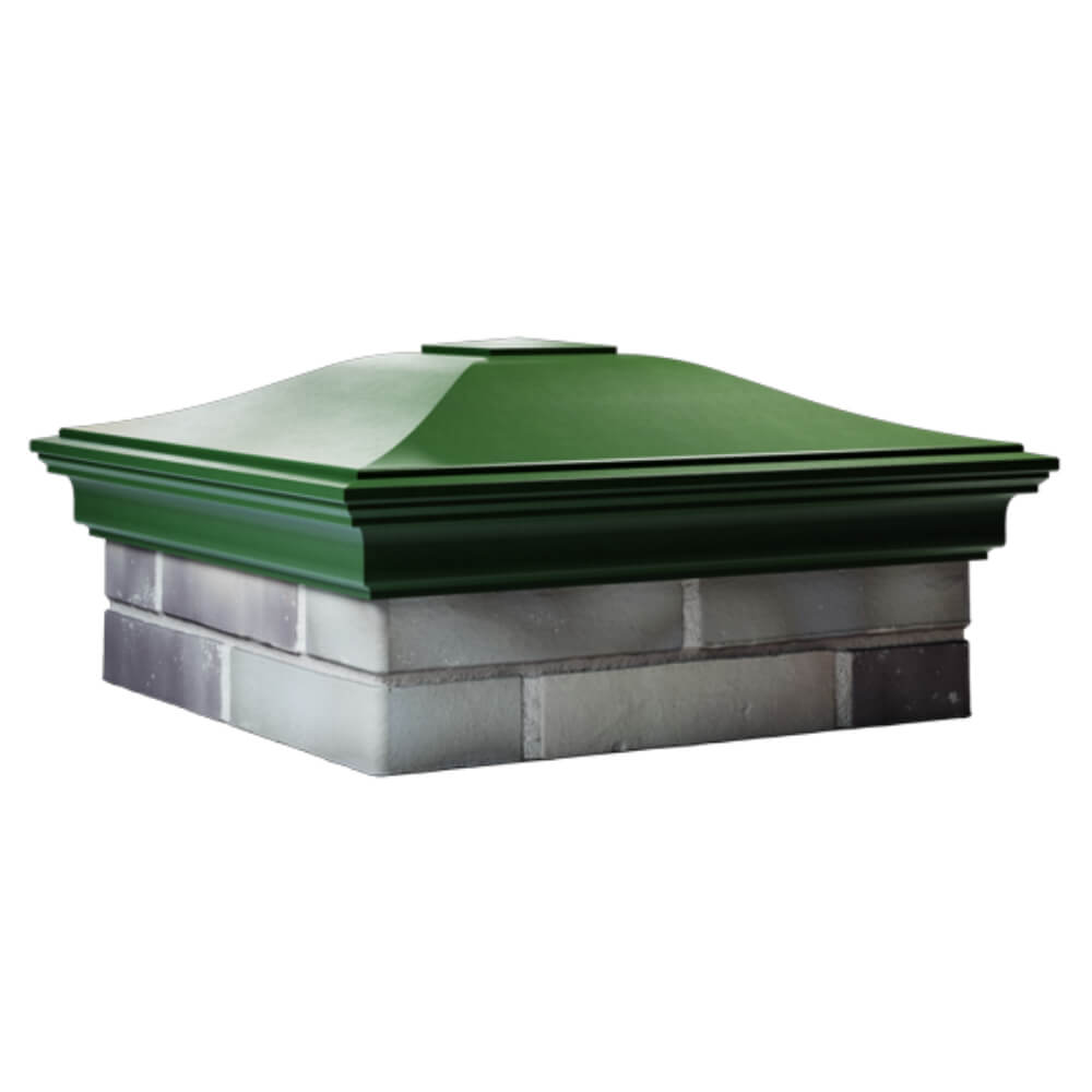 Колпак Zking Монблан Зеленый на столб 2х2 кирпича (515х515мм) в Рязани фото