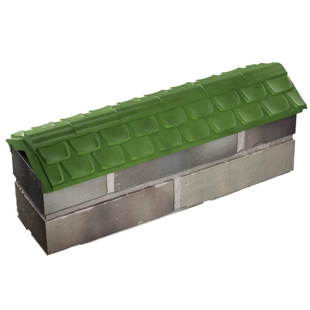 Парапет Zking Эльбрус Зеленый с посадкой на 0.5 кирпича (130мм) в Рязани фото